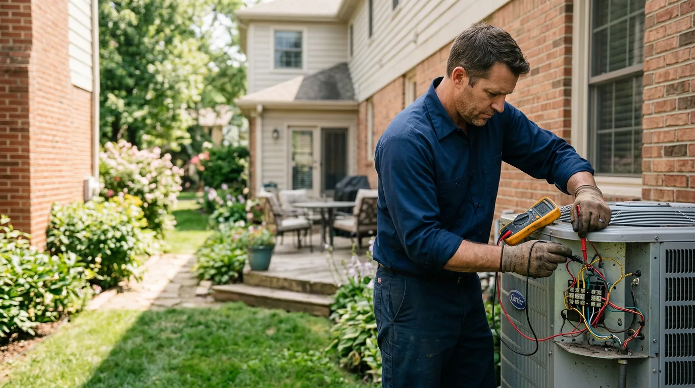 HVAC technician working near Rock Hill, NY